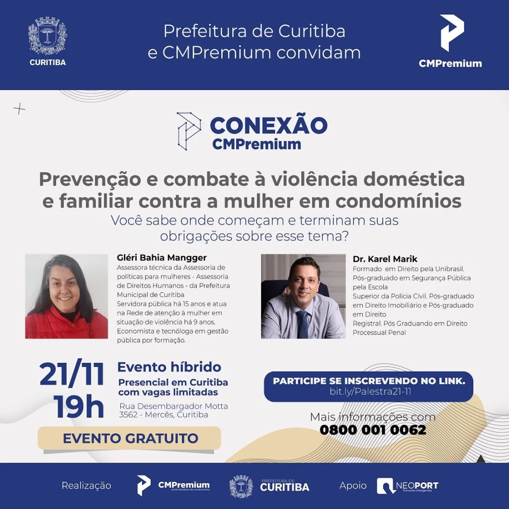 cmpremium promove palestra sobre violência domestica em condomínios 
